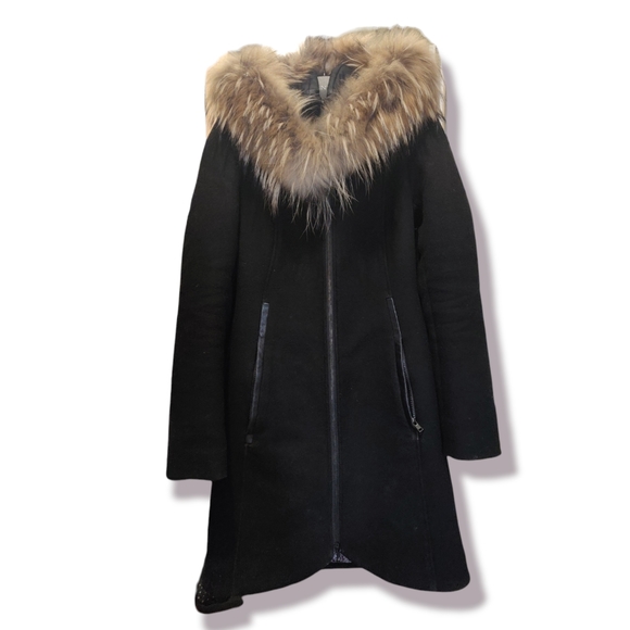 SOIA & KYO Wool Coat - Picture 1 of 5